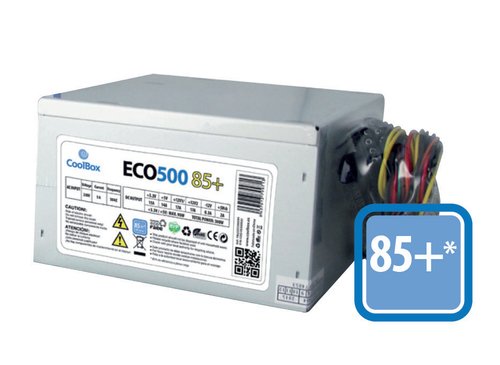 CoolBox Fuente Alim. ATX ECO-500 85+ EFI - Imagen 2