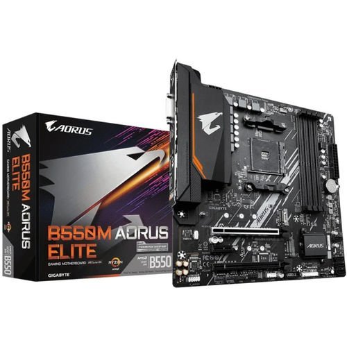 GIGABYTE B550M AORUS ELITE AMD AM4 4DDR4 HDMI PCIE3.0 USB MATX