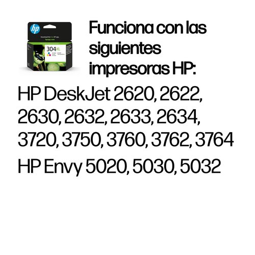 HP Cartucho 304XL Color - Imagen 3