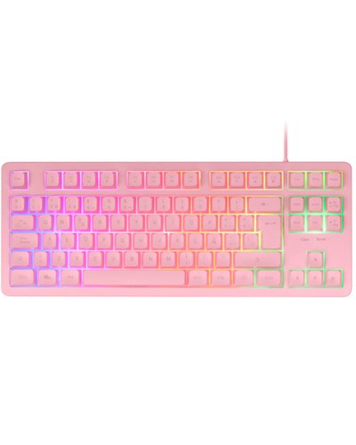 TECLADO HIBRIDO MECANICO F-RGB MK023ES ROSA MARS GAMING