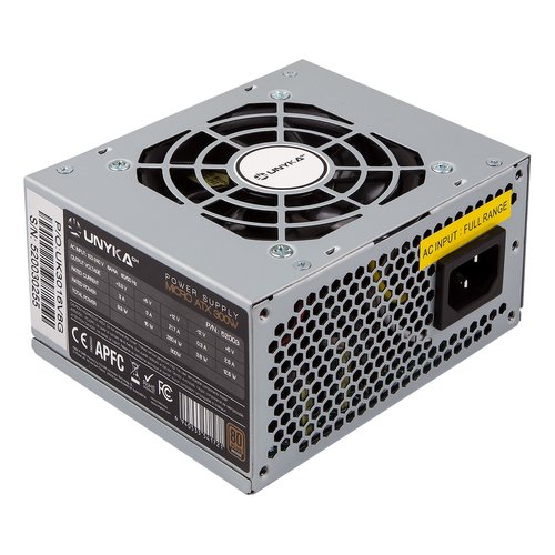 UNYKAch SFX 52003 300W 80+ BORNZE APFC ACTIVO VENTILADOR 80mm SILENCIOSO - Imagen 2