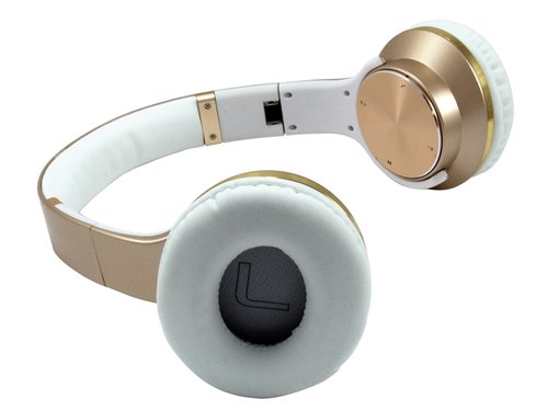 Headset Conceptronic ELIGIO Bluetooth con Función Altavoz Manos Libres REPRODUCE DESDE MICROSD COLOR ORO - Imagen 2