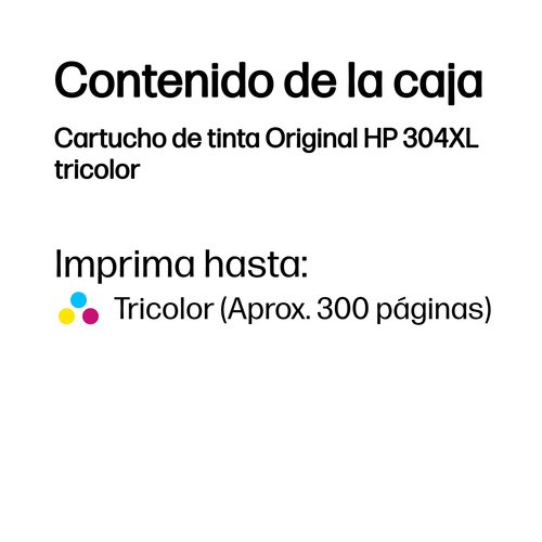 HP Cartucho 304XL Color - Imagen 4