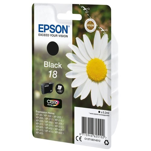 Epson Cartucho T1801 Negro XP225/322/422 - Imagen 2