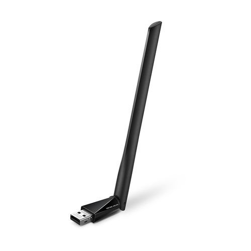 Mercusys MU6H Adaptador USB AC650 - Hasta 200Mbps 2.4GHz, Hasta 433Mbps 5GHz - Antena 5dBi -