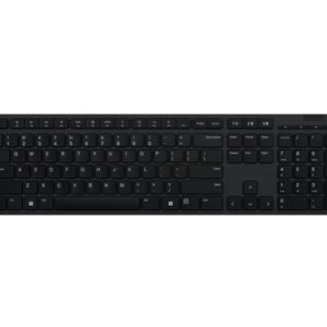 TECLADO LENOVO WIRELESS + BLUETOOTH  RECARGABLE (Cambie sin problemas hasta 3 dispositivos a través del dongle unificado 2.4G o BLUETOOTH)