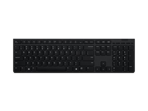 TECLADO LENOVO WIRELESS + BLUETOOTH RECARGABLE (Cambie sin problemas hasta 3 dispositivos a través del dongle unificado 2.4G o BLUETOOTH)