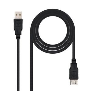 Cable USB Nano Cable USB 2.0 A/M - USB 2.0 A/H 1.0M Negro