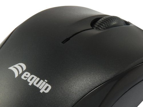 MOUSE EQUIP LIFE OPTICO 2 BOTONES USB CABLE RETRACTIL COLOR NEGRO 1000DPI - Imagen 3