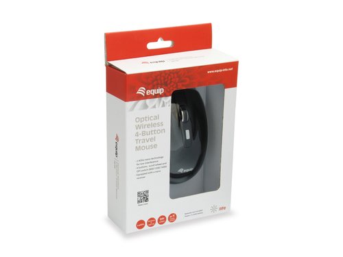 MOUSE EQUIP WIRELESS LIFE OPTICO 2.4Ghz 4 BOTONES COLOR NEGRO DPI 800/1200/1600 - Imagen 3