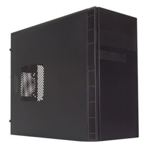 CAJA MICRO ATX UNYKAch GREY RAIN EVO COLOR NEGRO FRONTAL CEPILLADO CON REGILLAS LATERALES USB 2.0 Y 3.0 INCLUYE FUENTE DE ALIMENTACION 500W