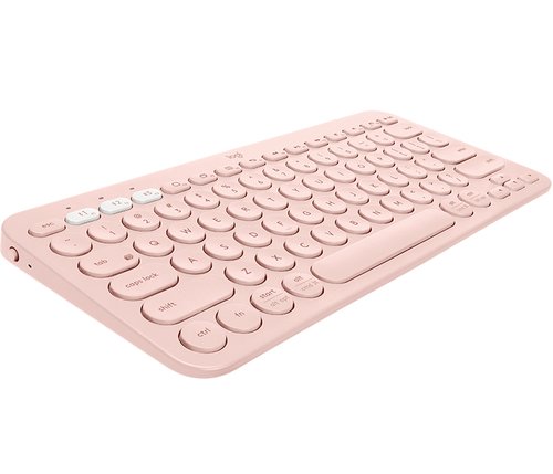 TECLADO LOGITECH K380 BLUETOOTH PARA TRES DISPOSITIVOS COLOR ROSA P/N:920-009587 - Imagen 2