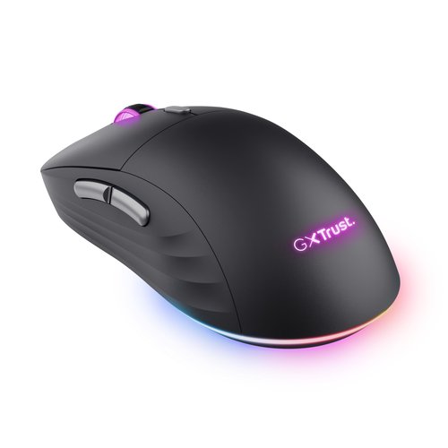 MOUSE TRUST WIRELESS GAMING RGB GXT 926 REDEXII 25126 ILUMINACION RGB 10000DPI 6 BOTONES PROGRAMABLES - Imagen 2