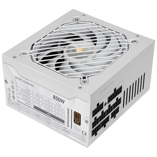 850W SI MODULAR 80+ BRONZE BLANCO MARS GAMING - Imagen 3