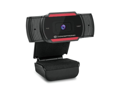 Webcam FHD Conceptronic AMDIS04 1080P USB 3.6mm 30 FPS - Visión 65° - Micrófono integrado