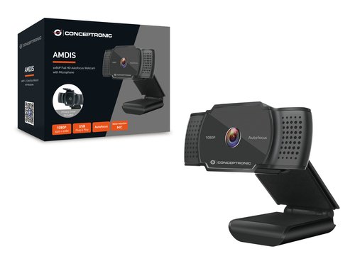 Webcam HD Conceptronic AMDIS 2K INTERPOLADO USB 3.6MM AUTOFOCUS 30 FPS ANGULO VISION 72° MICROFONO INTEGRADO - Imagen 3
