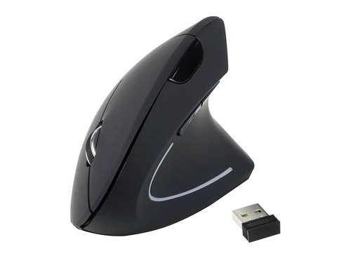 MOUSE EQUIP WIRELESS ERGO 5 BOTONES 1600DPI EQUIP LIFE COLOR NEGRO