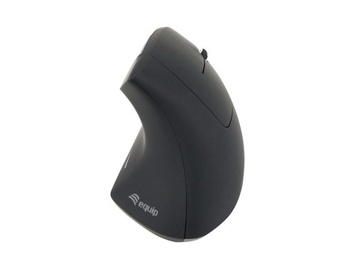 MOUSE EQUIP WIRELESS ERGO 5 BOTONES 1600DPI EQUIP LIFE COLOR NEGRO - Imagen 3