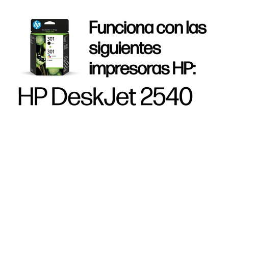 Tinta HP N9J72AE / J3M81AE / CR340 PACK Nº 301 Negro / COLOR - Imagen 3