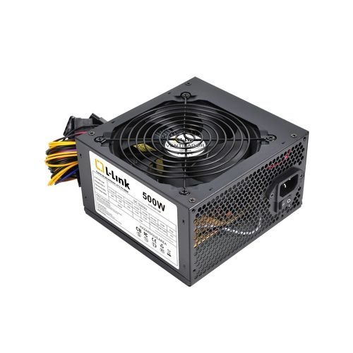 500W L-LINK LL-PS-500 2SATA 12CM ATX - Imagen 2