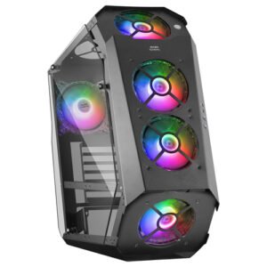 MARSGAMING MC51 PREMIUM ATX CASE, 5X 12CM ARGB, RE Negra