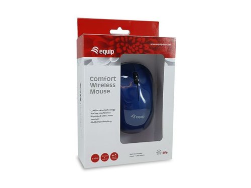 MOUSE EQUIP WIRELESS COMFORT MOUSE 1200DPI COLOR AZUL - Imagen 3