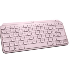 TECLADO LOGITECH BLUETOOTH MX KEYS MINI ILUMINADO COMPACTO RECARGABLE USB-C COLOR ROSA  920-010813