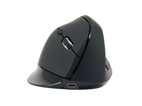 MOUSE CONCEPTRONIC BLUETOOH LORCAN03 5.2 ERGONOMICO 6 BOTONES 1600DPI BATERIA RECARGABLE COLOR NEGRO