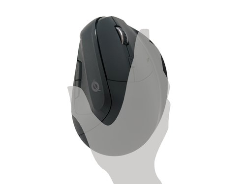 MOUSE CONCEPTRONIC BLUETOOH LORCAN03 5.2 ERGONOMICO 6 BOTONES 1600DPI BATERIA RECARGABLE COLOR NEGRO - Imagen 3