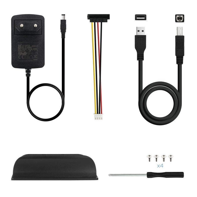 Caja HDD Tooq TQE-3520B 3.5'' IDE/SATA USB 2.0 Negra - Imagen 2
