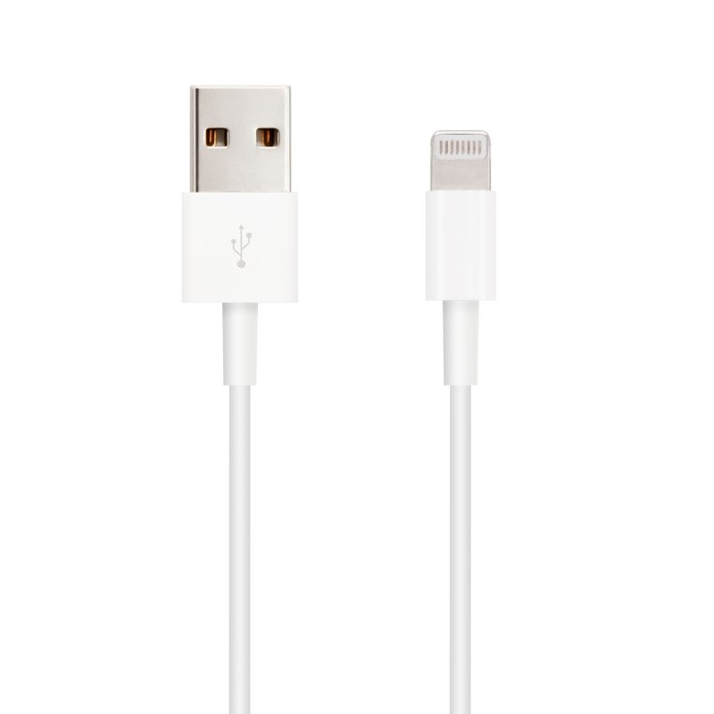 Cable USB Nano Cable USB 2.0 A/M - LIGHTNING IPHONE 2.0M Blanco - Imagen 2