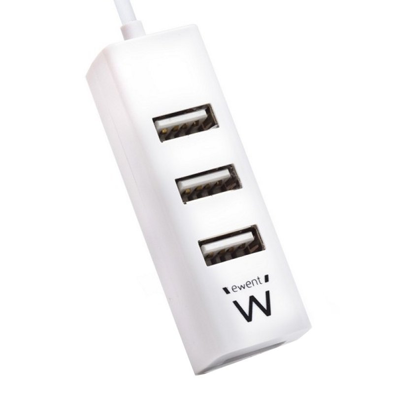 EWENT EW1122 MINI-HUB USB 4 PUERTOS BLANCO - Imagen 2