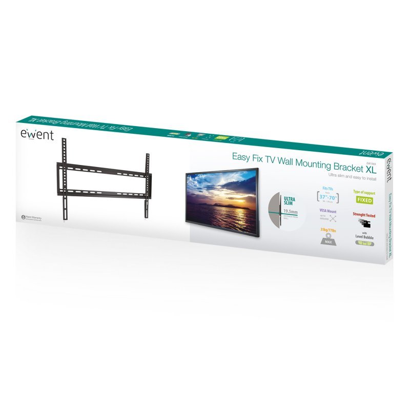 Ewent EW1503 soporte TV pared Bracket XL, 37 - 70" - Imagen 3
