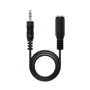 Cable Audio Nano Cable JACK3.5/M - JACK3.5/H Estereo 3,0M Negro