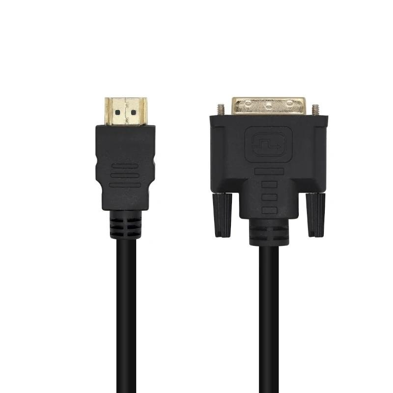 Cable DVI Macho - HDMI Macho/ 1.8m/ Negro - Aisens A117-0090