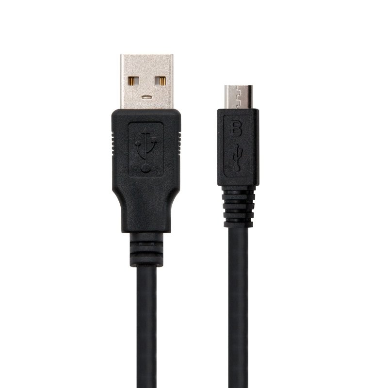 Cable USB Nano Cable USB 2.0 A/M - Micro USB 2.0 B/M 0.8 M Negro - Imagen 2