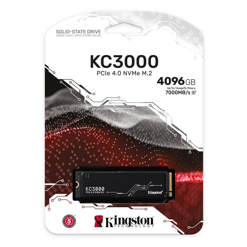 Kingston SKC3000S/4096G SSD 4096GB NVMe PCIe 4.0 - Imagen 3