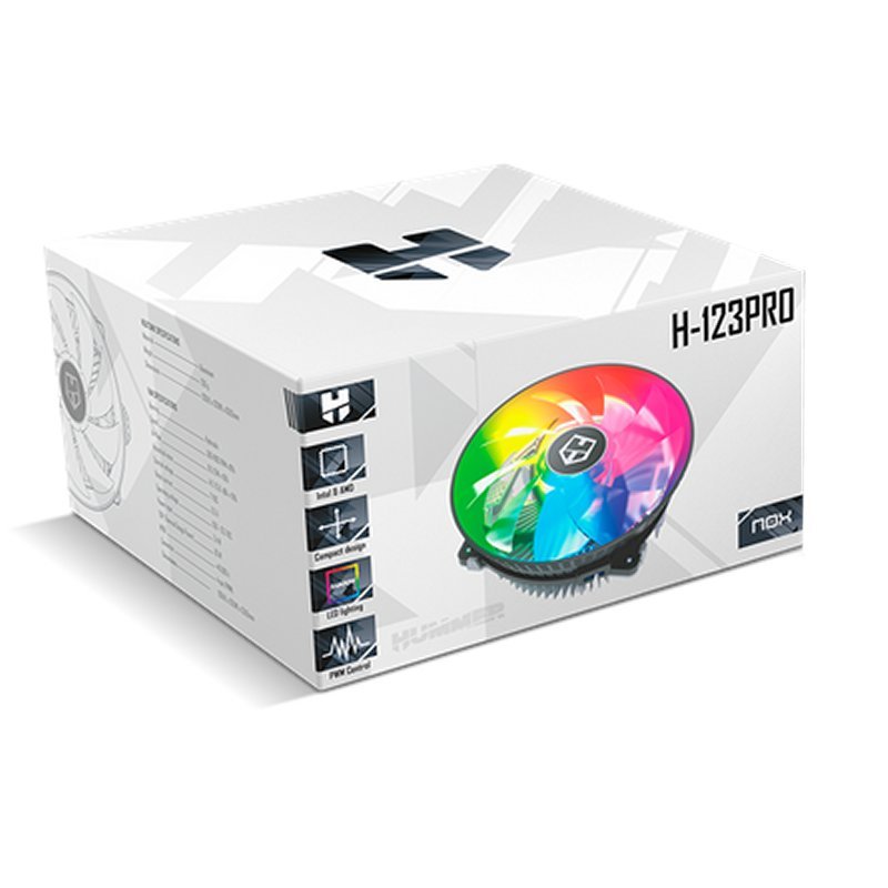 NOX Ventilador H-123 PRO PWM RGB - Imagen 2