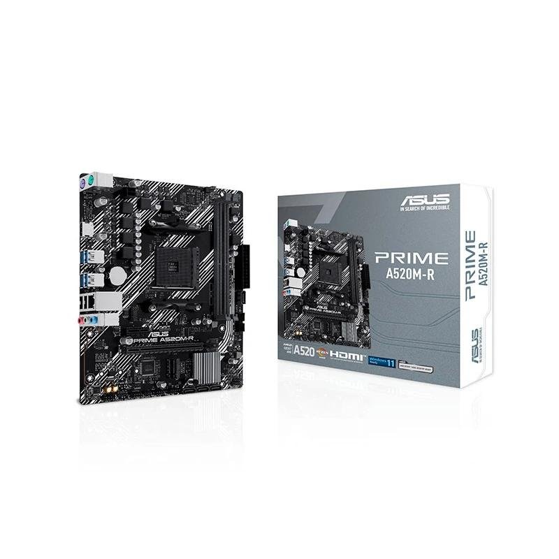 Asus Prime A520M-R AMD4 2x DDR4 - HDMI, M.2, PCI Express, 4x Sata III, USB 2.0, 3.2, RJ-45, MicroATX - Imagen 4