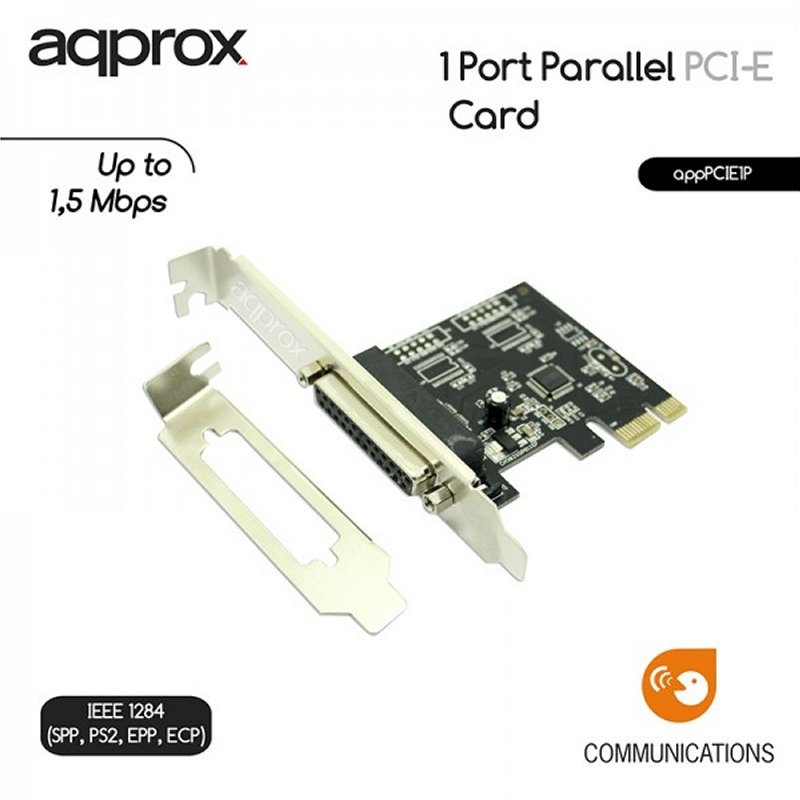 approx! APPPCIE1P Tarj.Cont. 1 Paralel PCI-E LP&HP - Imagen 2
