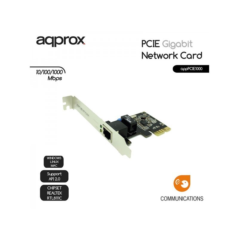 approx APPPCIE1000 Tarj. Red Gigabit PCI-E - Imagen 2