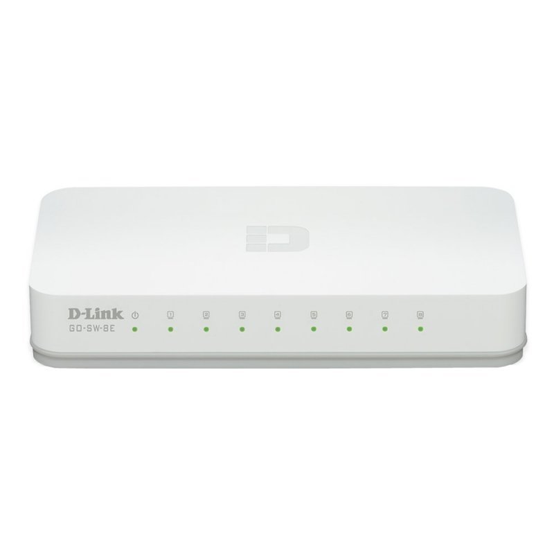 D-Link GO-SW-8E Switch 8p 10/100Mbps Green