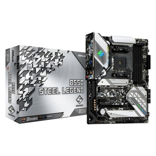 ASROCK B550 STEEL LEGEND AMD AM4 4DDR4 HDMI PCIE3.0 6SATA3 USB3.2 ATX