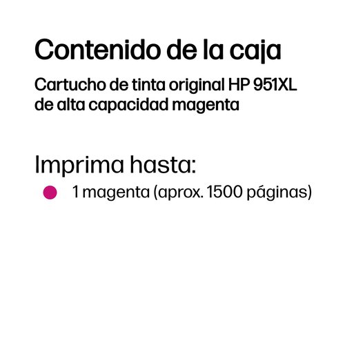 Tinta HP CN047AE Nº 951XL Magenta - Imagen 4