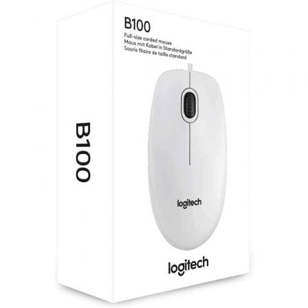 Logitech Ratón B100 OEM Blanco - Imagen 4