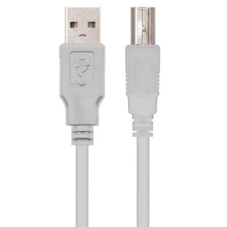 Cable USB Nano Cable USB 2.0 A/M - USB 2.0 B/M 3.0M BEIGE Impresora