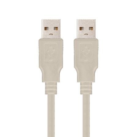 Cable USB Nano Cable USB 2.0 A/M - USB 2.0 A/M 1.0M BEIGE - Imagen 2