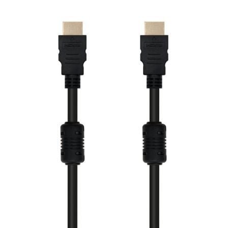 Cable HDMI Nano Cable HDMI A/M - HDMI A/M V1.4 1,8M Alta Velocidad/HEC/FERRITA Negro