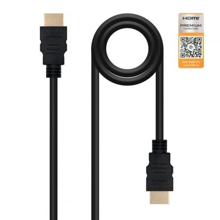 CABLE HDMI V2.0 4K@60Hz 18Gbps A/M-A/M NEGRO 1,5m