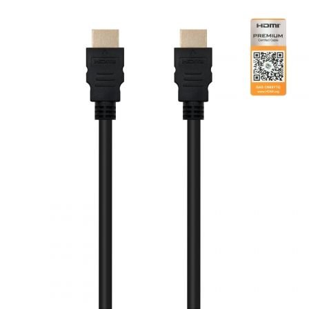 CABLE HDMI V2.0 4K@60Hz 18Gbps A/M-A/M NEGRO 1,5m - Imagen 2